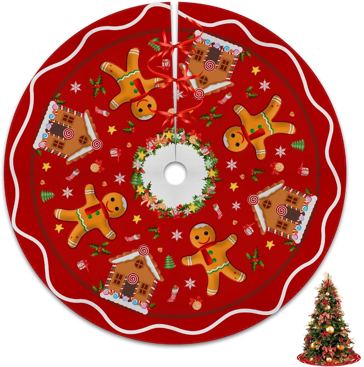 Kerstboom Rok Mat - Xmas Decoraties en Ornamenten Geschenken - Winter Vakantie Boom Mat Decor
