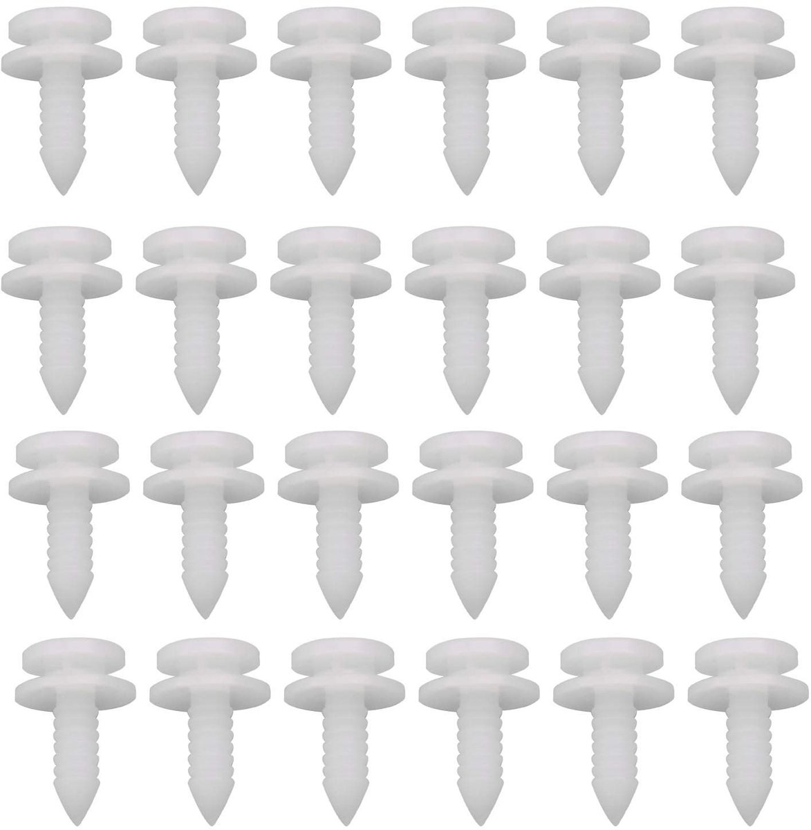 50 Stks Autopaneelmontage Trim Clips 3B0867333 Interieur Sierstrip Bevestigingen Houders Wit Compatibel met Passat B5 Transport T5