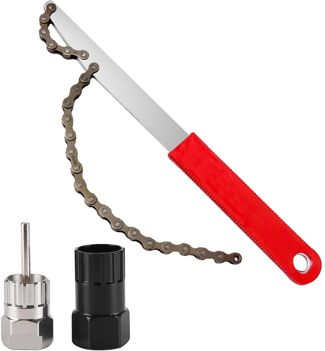 Cassette Verwijderingsset, Kettingzweep met Extractor voor Shimano/SRAM 6 7 8 9 10 11 Speed, Verwijdering van Vrijloop en Crankstel, Universele 3-delige Fietsreparatieset