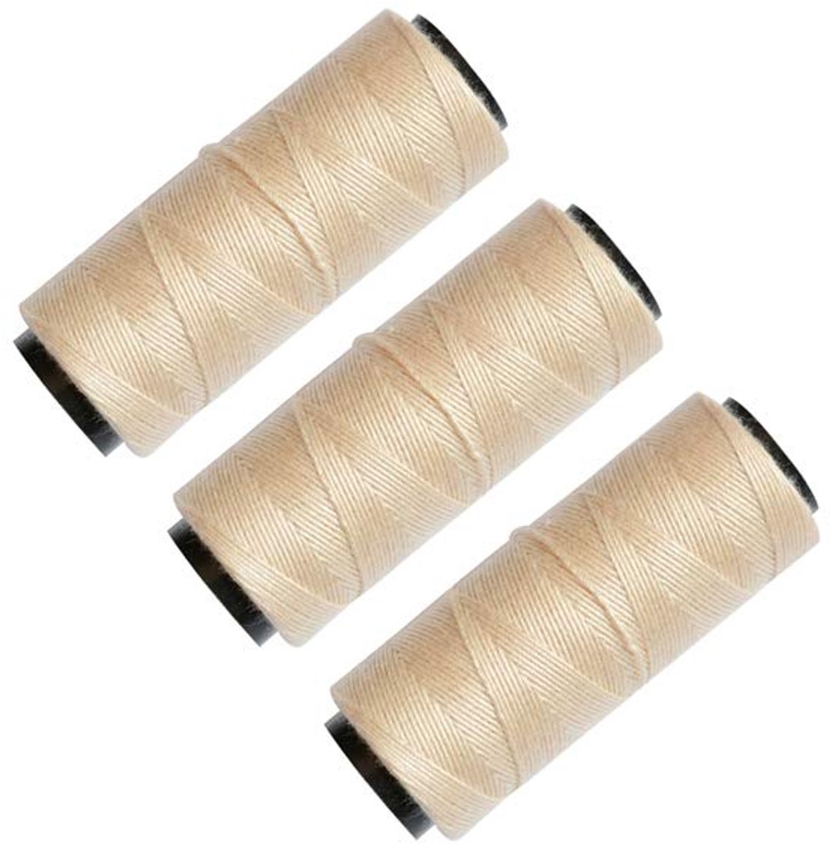 3 rollen draden voor haar weven bundels, hair extensions, naaien haar inslag, maken pruik DIY weven draad (beige)