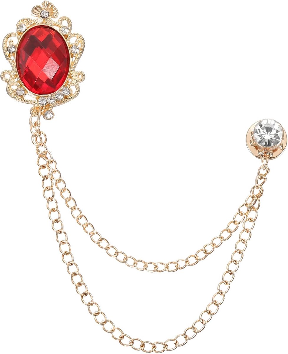Gem Hangende Ketting Broche Pins, Strass Mannen Gem Broche Pak Pins Reversspeldjes voor Vrouwen Mannen