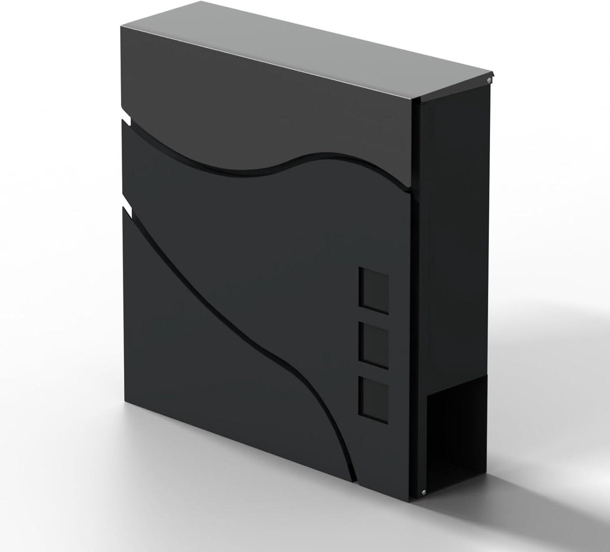Brievenbus - Postkast - Post Ontvangen - Weerbestendig Roestvrij Staal - 37 x 10.5 x 36.5 cm - Antraciet Zilver
