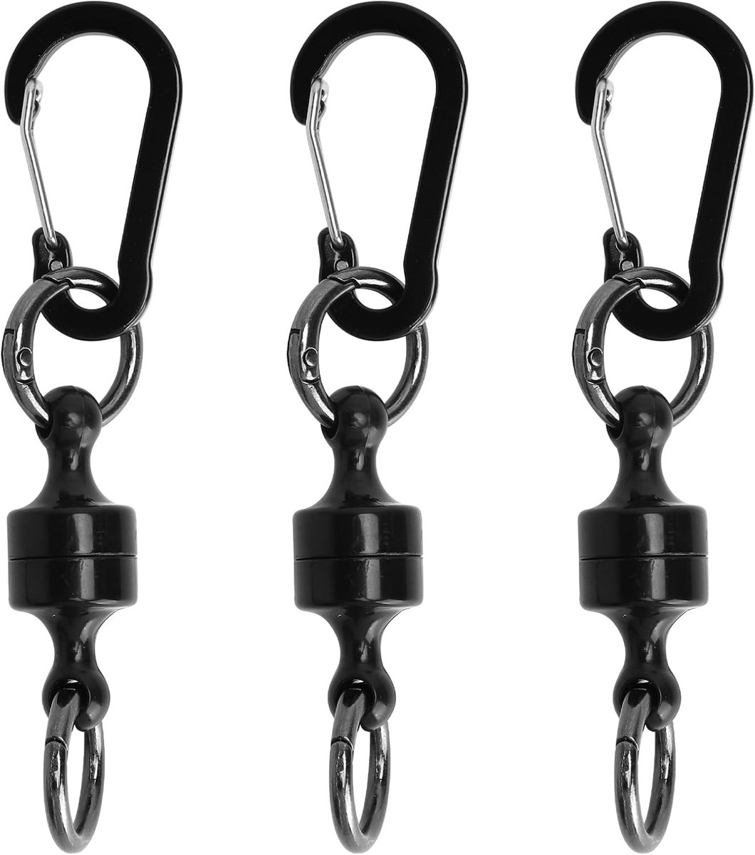 SnelShoppen - Magnetische Sleutelscheider, 6-Delige Sterke Magnetische Sleutelhanger met Snelle Scheiding, Robuuste Karabijnhaak Sleutelhanger van ABS