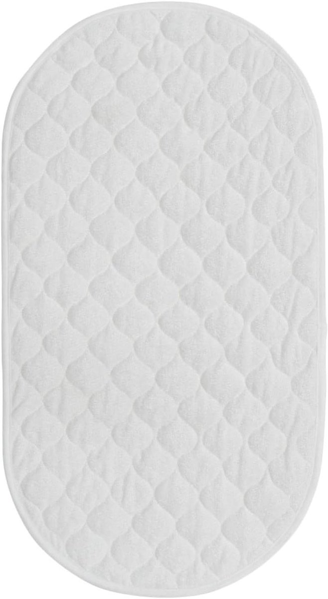 Verschoonmatje Baby - Aankleedkussen Mat - Babyverzorging Onderweg - Lekvrije Waterdichte Voering - 66 x 34.5 cm - Wit
