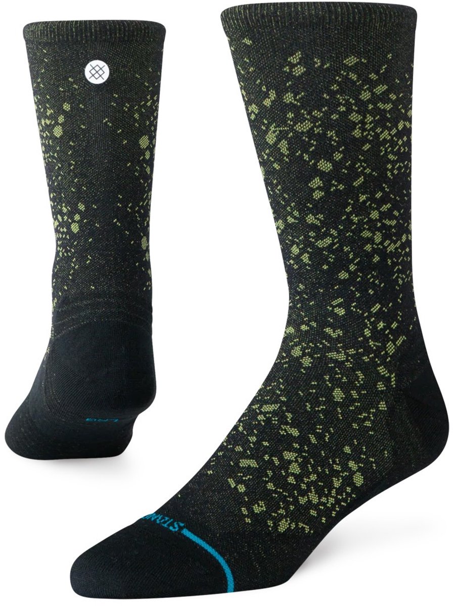 Stance unisex freshtek infiknit run sokken speckle crew zwart