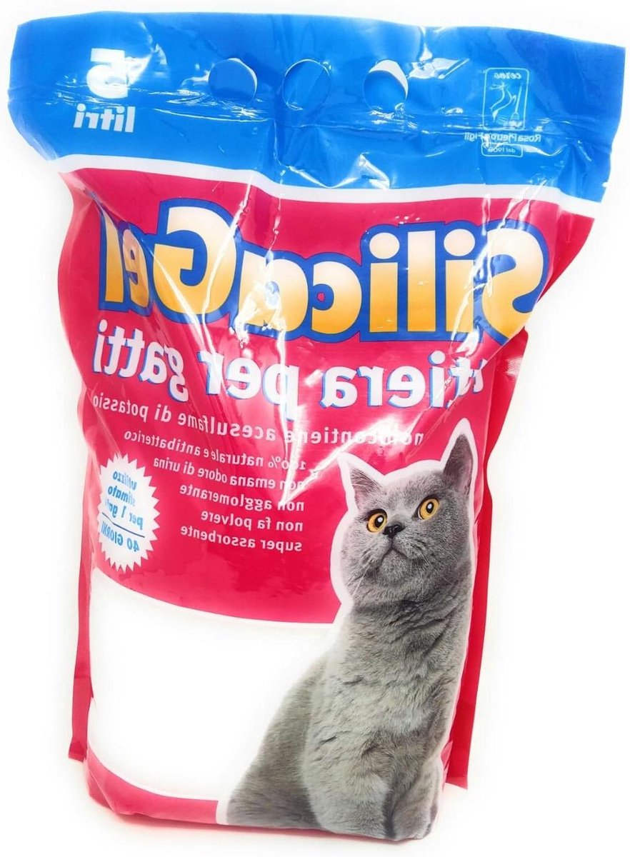 Kattenbakvulling Silica - Kiezels Absorberend - Frisse Kattenbak - Geurremmend Stofvrij - 3.8 Liter - Transparant