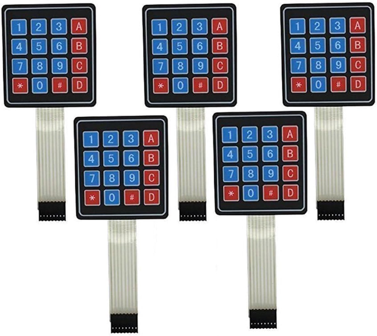 5 Stks 4x4 Universial 16 Sleutelschakelaar Toetsenbord Toetsenbord voor Arduino