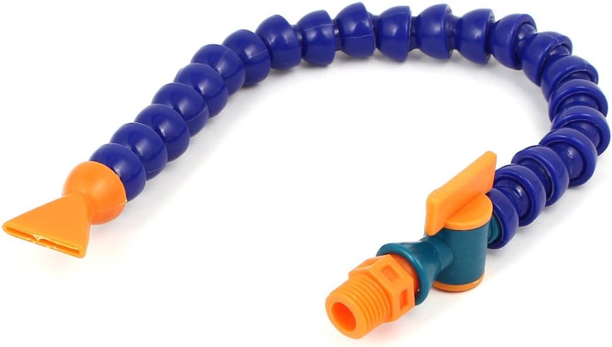 sourcingmap 1/4BSP Draad Plastic Vlakke Uitloop Flexibele Waterolie Koelvloeistof Pijpslang w Schakelaar