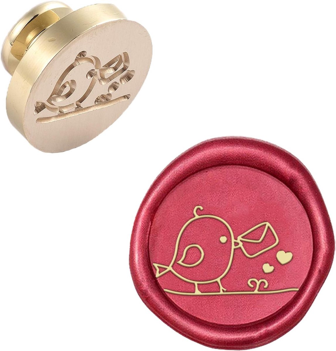 Wax Seal stempel hoofd vogel verwijderbare afdichting messing stempel hoofd voor creatieve geschenk enveloppen uitnodigingen kaarten decoratie