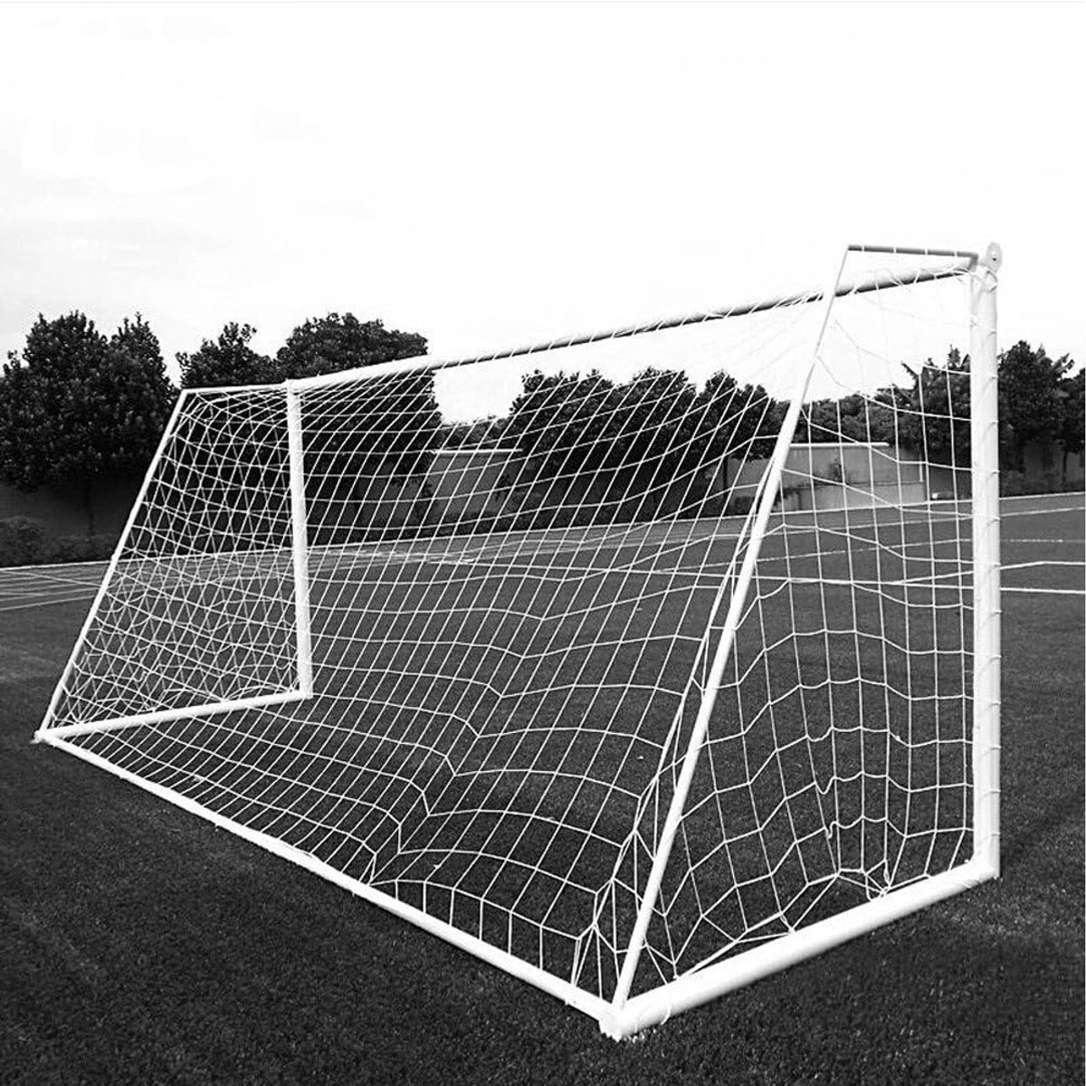 Voetbalnet 7,3x2,4m/ 3x2m/ 3,6x1,8m/ 5,5x2,1m/2,4x1,8m, Touw 2mm - 3mm | Soccer Goal Net Vervanging van Het Voetbalnet, Zonder Frame