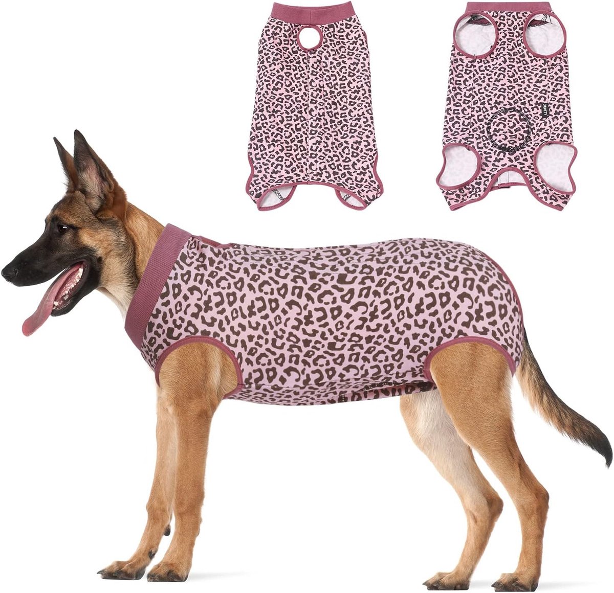 Herstelpak voor Honden Verstelbaar, Past Niet Op Slank en Lang Lichaam, Hondenpak voor Herstel van operaties, Maat XL Anti-likken Chirurgische Hondenonesies, PiLeo