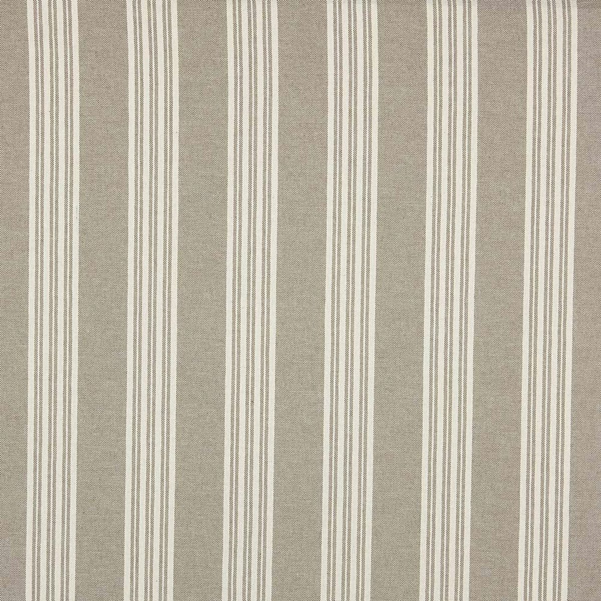 Stof, Geverfd Garen, Katoen, Gerecyclede Vezels, Decoratie, Bekleding, Kussens, Tafelkleden, 100 cm Lang x 280 cm Breed, Strepen van 3,8 cm, Beige - 1 Meter