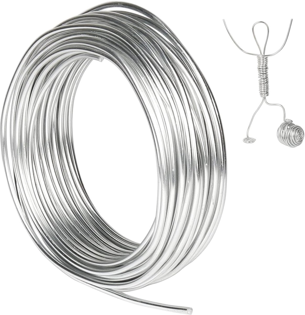 Draad, 3 mm buigbare ankerdraad, metalen knutseldraad voor beeldhouwen, sieraden maken, poppen maken, knutselen, modelleren, bonsaitraining