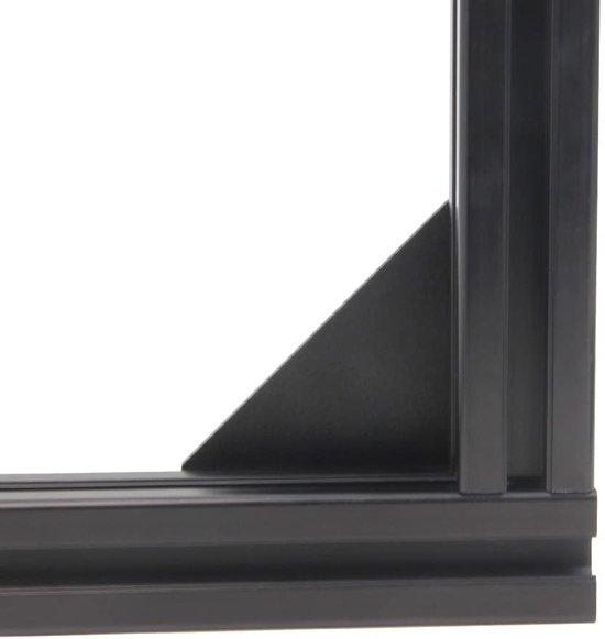 2020 hoekhouderplaat L-vorm 5 gaten 90 graden buiten verbindende plaat met M5 schroeven en T-moeren voor 20x20mm serie aluminium extrusieprofiel (zwart-2020 L-vorm) — afbeelding 4