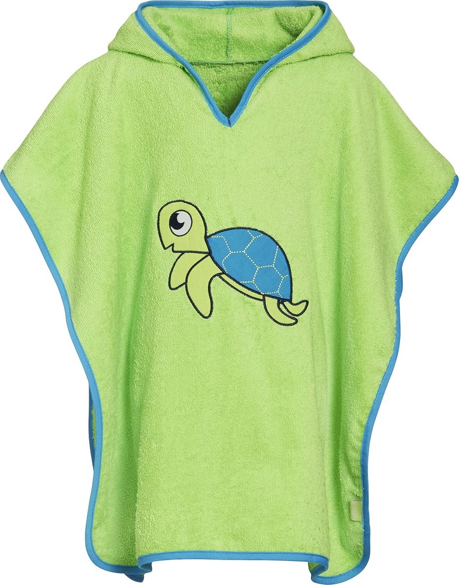 Unisex Kinder Unisex Kinder Poncho Badjas 29 - Grün SchildkröteL (ab ca. 4 Jahre)