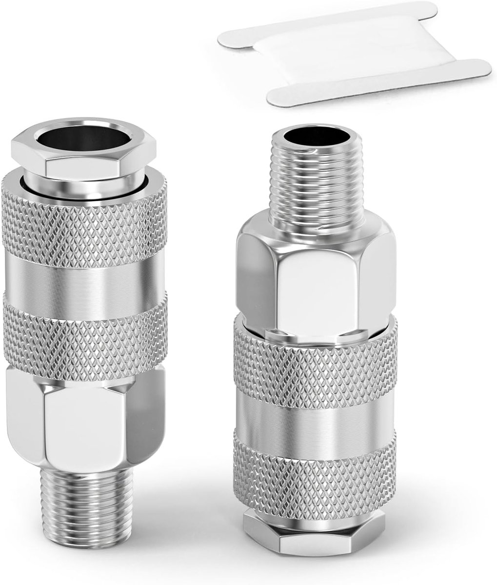 ERGAOBOY 2 stuks 3/8" BSP mannelijke luchtslang koppelingen, lucht lijn snelkoppeling industriële koppeling - ShopVlot