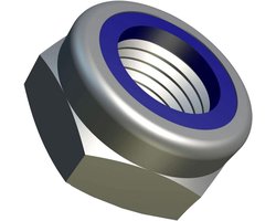 Borgmoer Zelfborgende Moeren Lage Vorm Zekeringsmoeren (Set van 100) Roestvrij Staal Hex Hexagon Lock Nut voor Bouten/Schroeven - Bevestiger ISO EN 10511 DIN985 (5mm x 8mm)