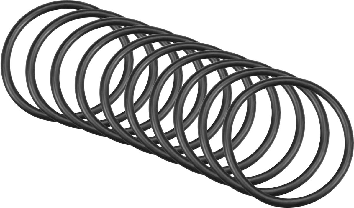 32 mm x 27 mm x 2,5 mm nitril-rubberen afdichtingen x 10 stuks ronde afdichting voor kraan loodgieterswerk reparatie afdichting verbinding [zwart]