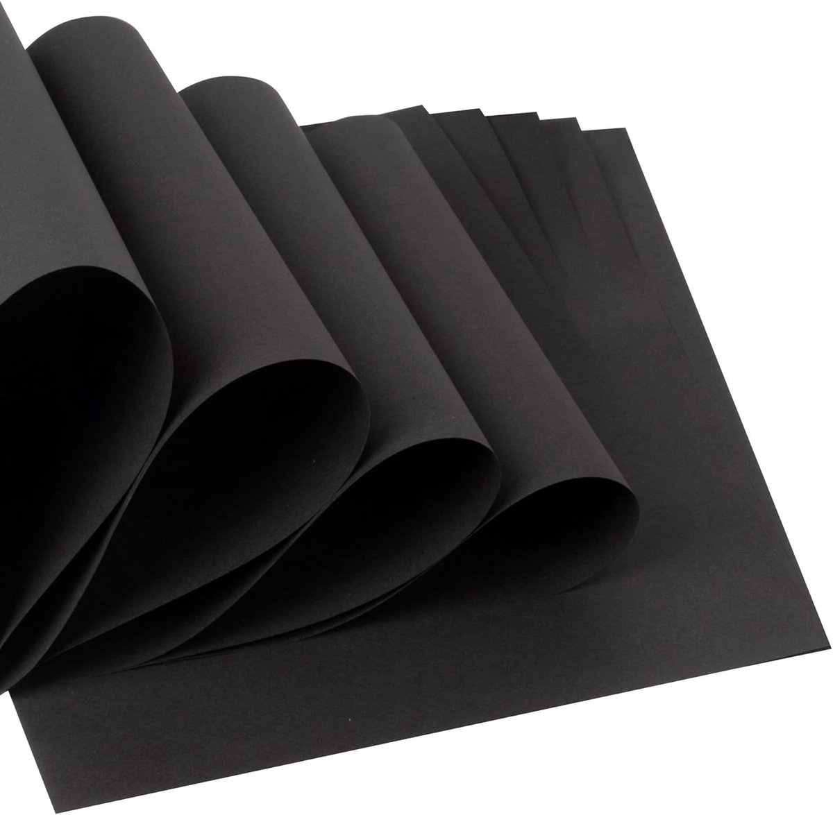 50 Vellen Fotokarton A4 Zwart 300g - Knutselpapier Zwart A4 voor knutselen, knippen en scrapbooking - Lignine- en Zuurvrij - Knutselkarton