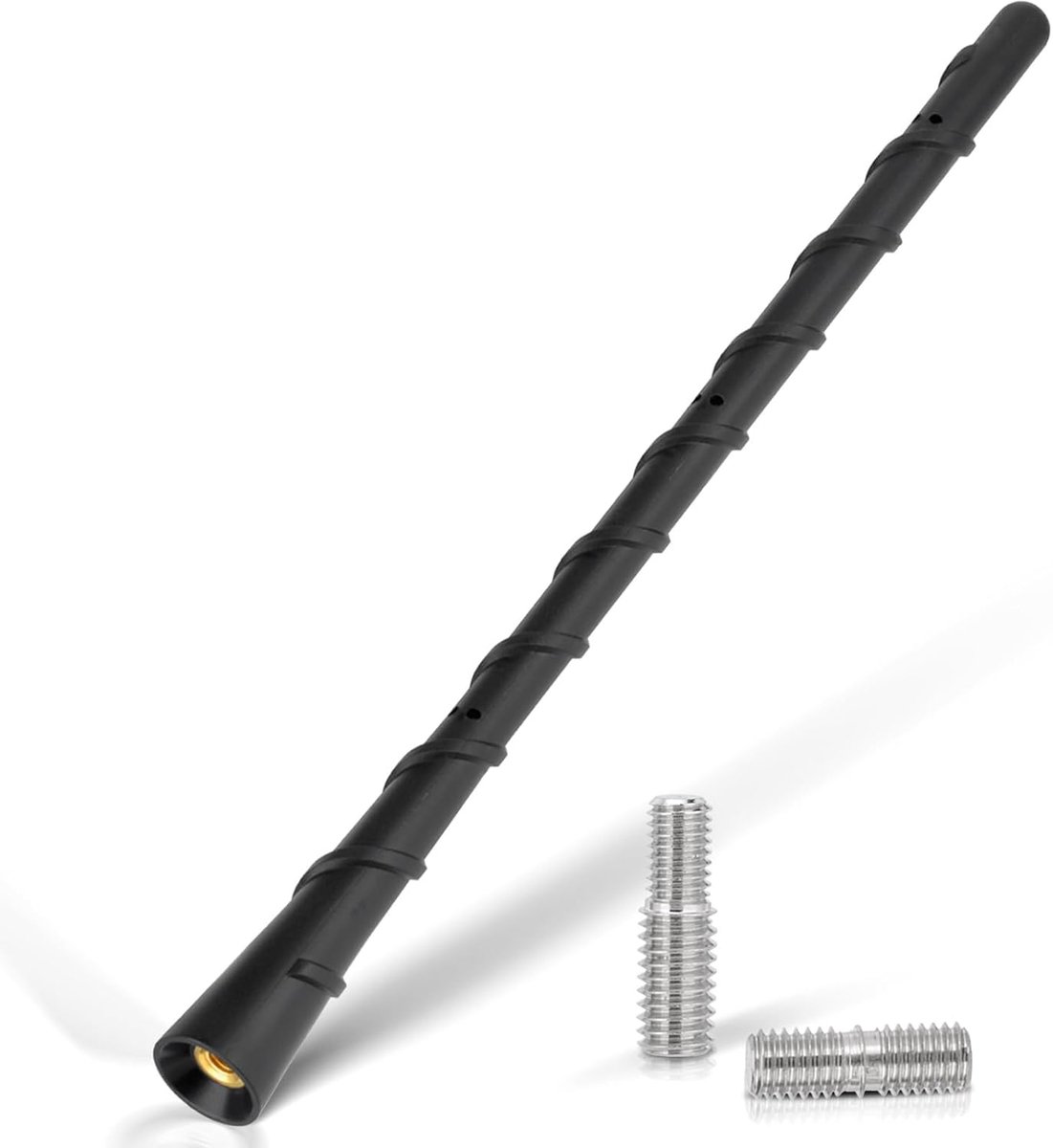 Autoantenne FM DAB Autoradioantenne 23cm Dakmontage Antenne Mast Vervanging voor Auto's Vrachtwagen SUV, M5.0 M6.0 Schroeven