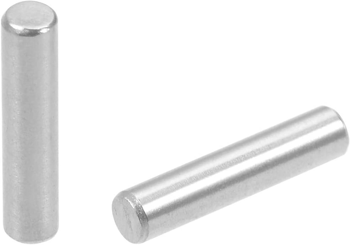 sourcing map 50 stuks plugstift 304 roestvrij staal rek ondersteuning bevestigingselementen 3 mm x 14 mm