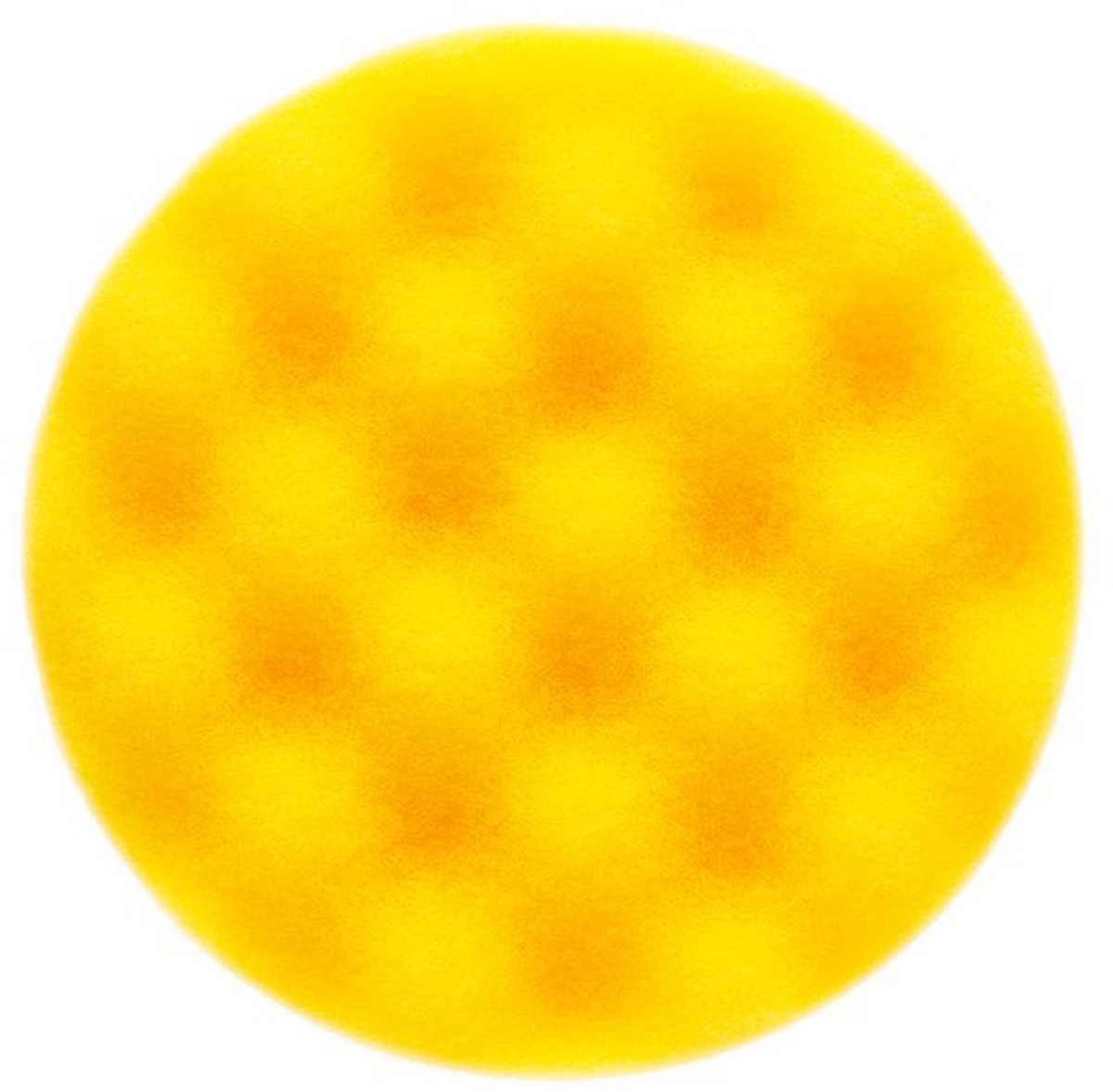 polijstsponsschuim Ø85mm x 25mm / geel gewafeld/voor afwerking en polijstwerkzaamheden/voor Polarshine polijstmiddelen / 1-pack