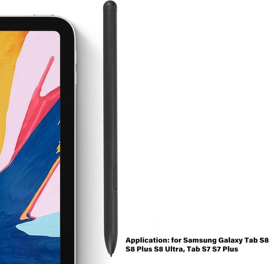 Styluspen voor Tab S8 S8 Plus S8 Ultra en Tab S7 S7 Plus, 4096 Niveaus Drukniveaus S Pen Vervanging, Styluspennen voor Touchscreens, met 5 Tips — afbeelding 3