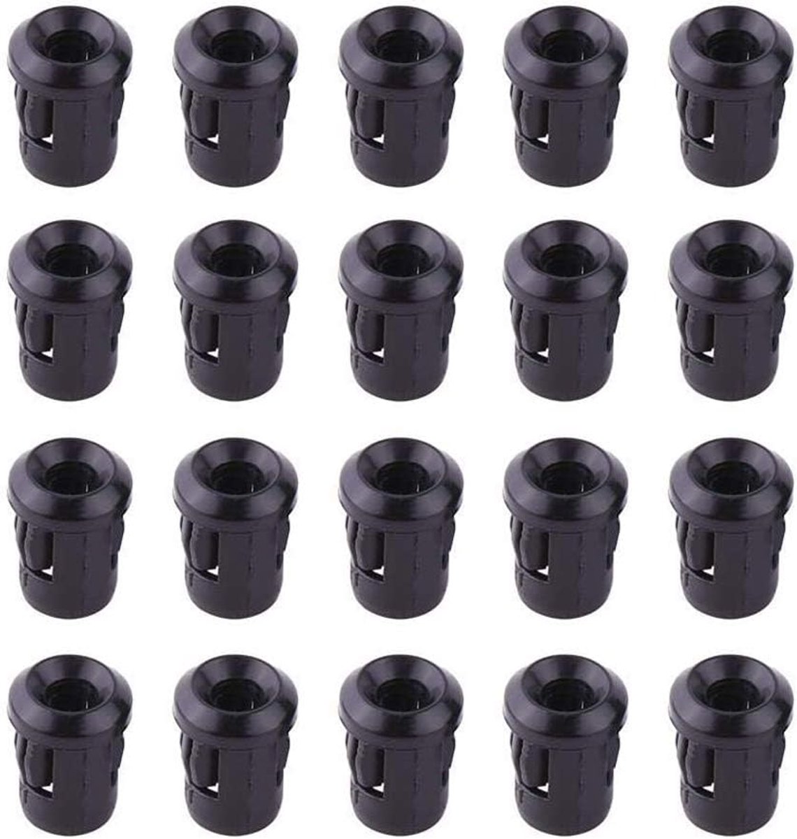 100 Stuks 3mm LED Cliphouder, Lampfitting Diode Houder Voor Hanglamp, Wandlamp Sockets (Zwart)