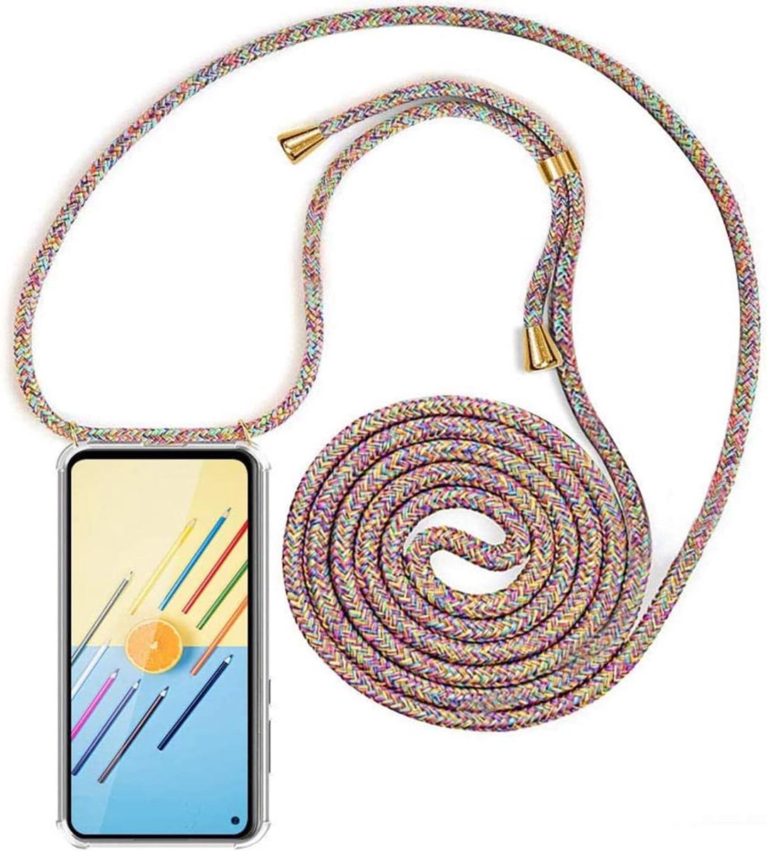 Hoesje met Koord voor OnePlus 11 5G Hoesje - Smartphone Telefoonhoesjes met Sleutelkoord - Telefoon Ketting Case - Schokbestendige Transparant TPU Cover Stijlvolle Snoer Hoes