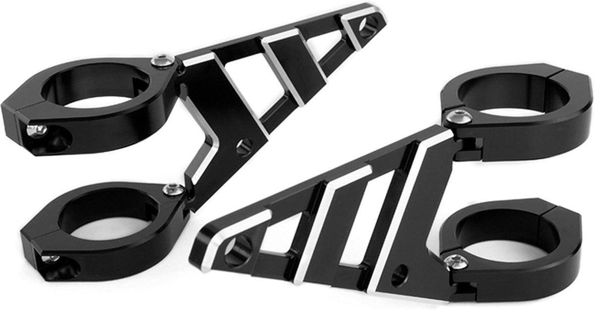 Koplamphouder 55-57 mm met klemkabel voor motorfiets - CNC legering - hoogwaardig