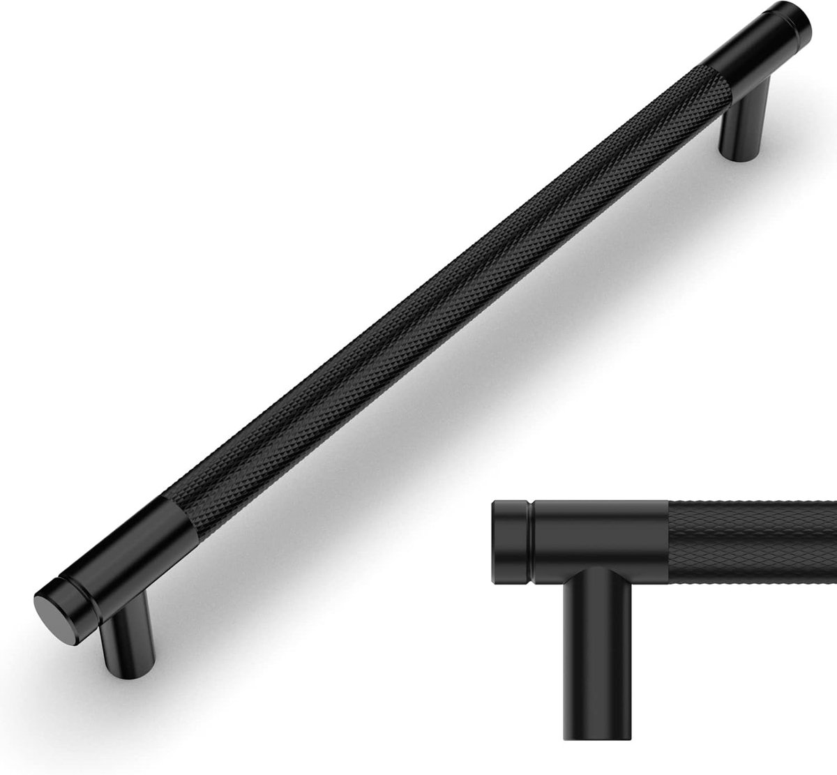 Handgrepen voor keukenmeubels, gatafstand 192 mm, zwart, handgrepen voor keukenkasten, meubels, 10 stuks, UK0040