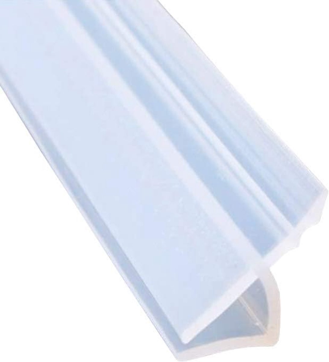 Afdichtstrip voor Baddeur Douchestrip Afdichting Douchedeuren Afdichtingstape Doucheafdichting Badkuipen Waterbescherming Rubberen Glazen Bodem 6mm 39" inch H Vormige