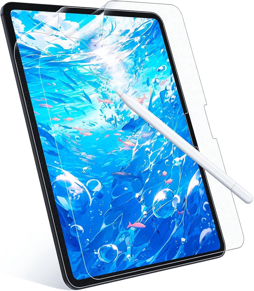 [2 stuks] Papierbeschermfolie voor iPad Air 13 2024 2025, matte folie voor iPad Air 13 M2 M3, papierfolie, papierfolie voor iPad 7 gen/6 Gen tekenkrimper, anti-vingerafdruk/reflectie