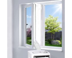 600 cm raamafdichting voor mobiele airconditioners, airconditioning, wasdrogers, luchtafvoerdrogers, heteluchtstopper om aan ramen te bevestigen, raamafdichting voor airconditioning, boren van
