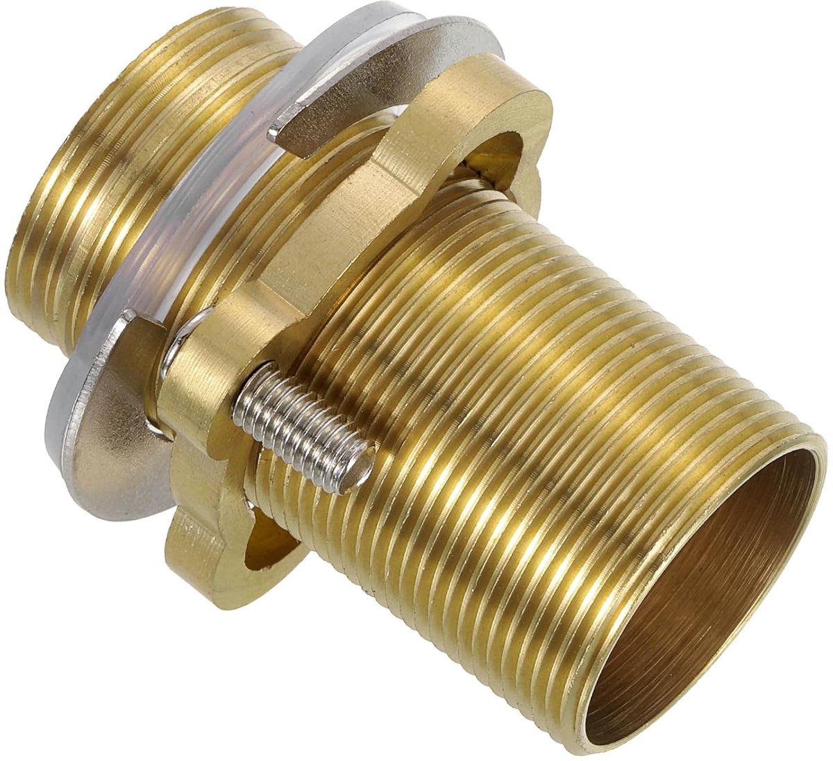 Kraanverlengschacht 6,1 x 3,1 cm messing buis zekeringsmoer-set verlengde vaste hoge voetensteun met moer en afdichting kraanarmaturen
