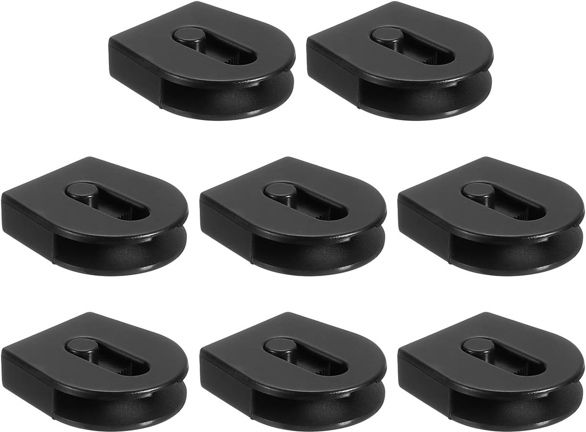 8 stuks touwstoppers met wielen voor sleutelband, schuivers van kunststof, vervanging voor rugzak, veters, hoed, elastisch touw, 2,2 x 2,5 cm
