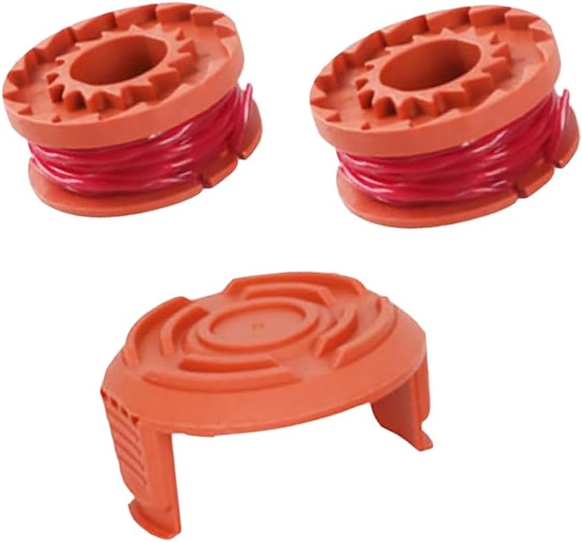 Spoelen WA0004.1/WA0010, compatibel met bosmaaiers en snijders, Ø 1,65 mm & 3 m, draadspoel, reservesnijspoellijn en beschermkap