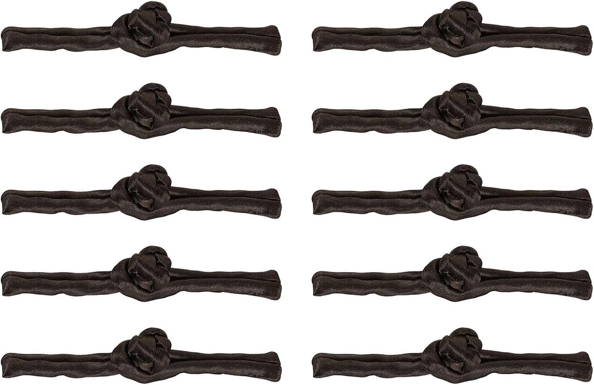 Knopen, 10 paar naaiknopen voor cheongsam, tangpak, lagen, bruidsjassen en kostuums (donkerbruin), Donkerbruin, 95 x 13mm