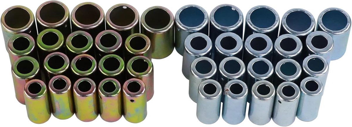 slang Ferrule Set #6 #8 #10 #12 Size Color Zinc Coating en Blauw Wit Zink Coating