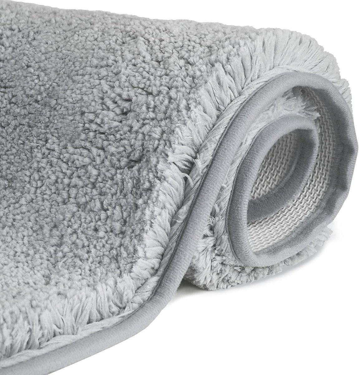 Antislip, hoogpolige badmat, machinewasbare badmat met waterabsorberende, zachte microvezels, voor badkuip, douche en badkamer