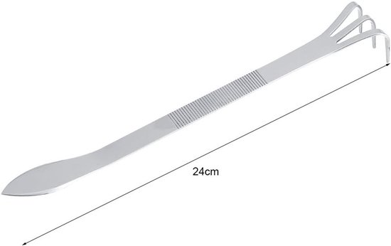 8.3 Inch Tuinieren Hark Rvs 3 Tanden Planten Pot Hark Tuinieren Cultivator Bodem Landbouw Gereedschap Kleine Potten Hark — afbeelding 2