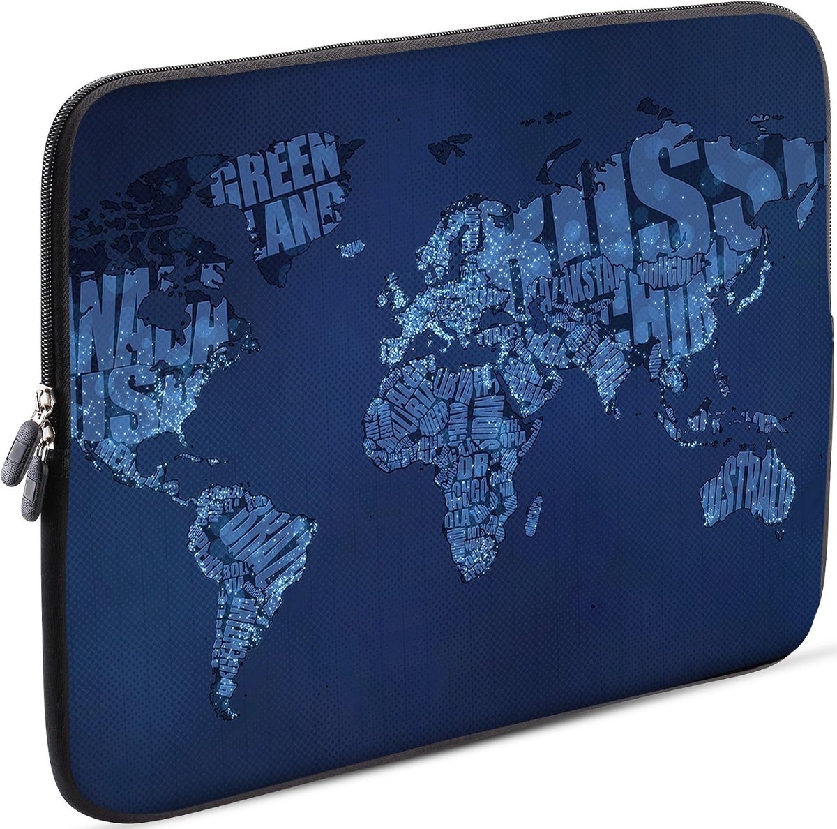 13-13,3 Inch laptophoes - Neopreen Laptoptas Compatibel voor Macbook Pro/Macbook Air/Lenovo, 42 designs om uit te kiezen, blauw
