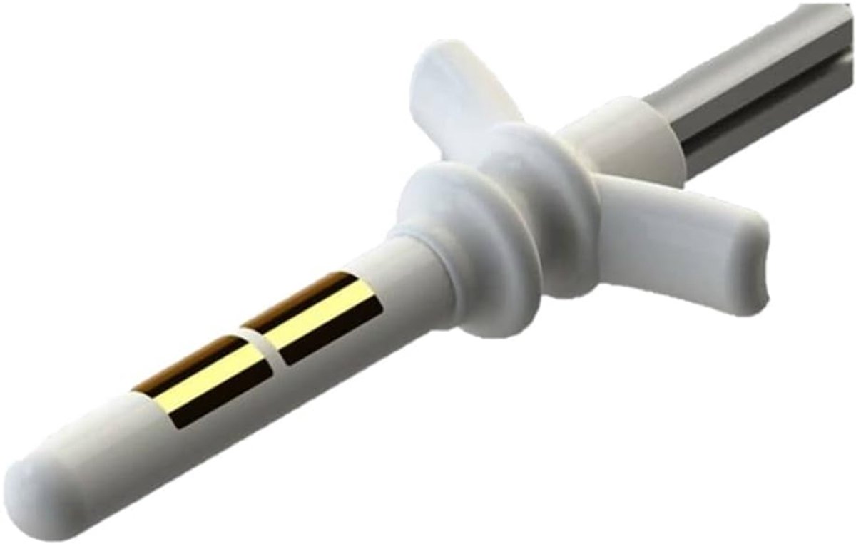 med italia service Perisphera-at vaginale sonde met 2 kanalen voor elektrostimulatoren, revalidatie van het bekken en incontinentie, nikkelvrij, P/AT