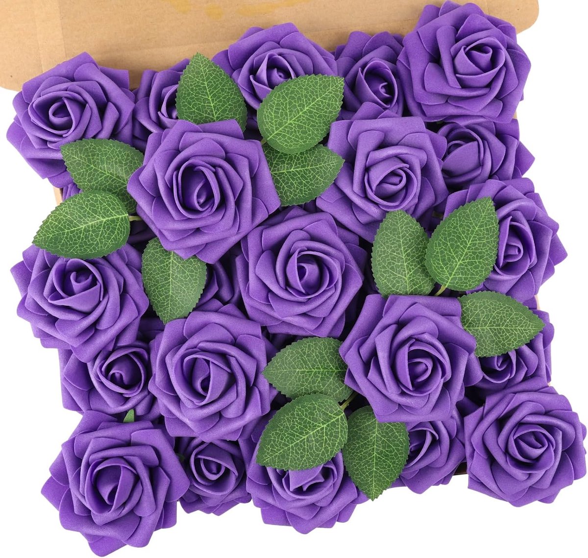 Kunstmatige rozen 25 stuks - latex foam - zacht en elegant - perfect voor bruiloften - SnelShoppen