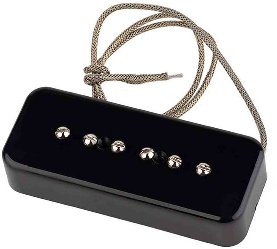 Lollar P-90 Soapbar Bridge Single coil pickup, Zwart