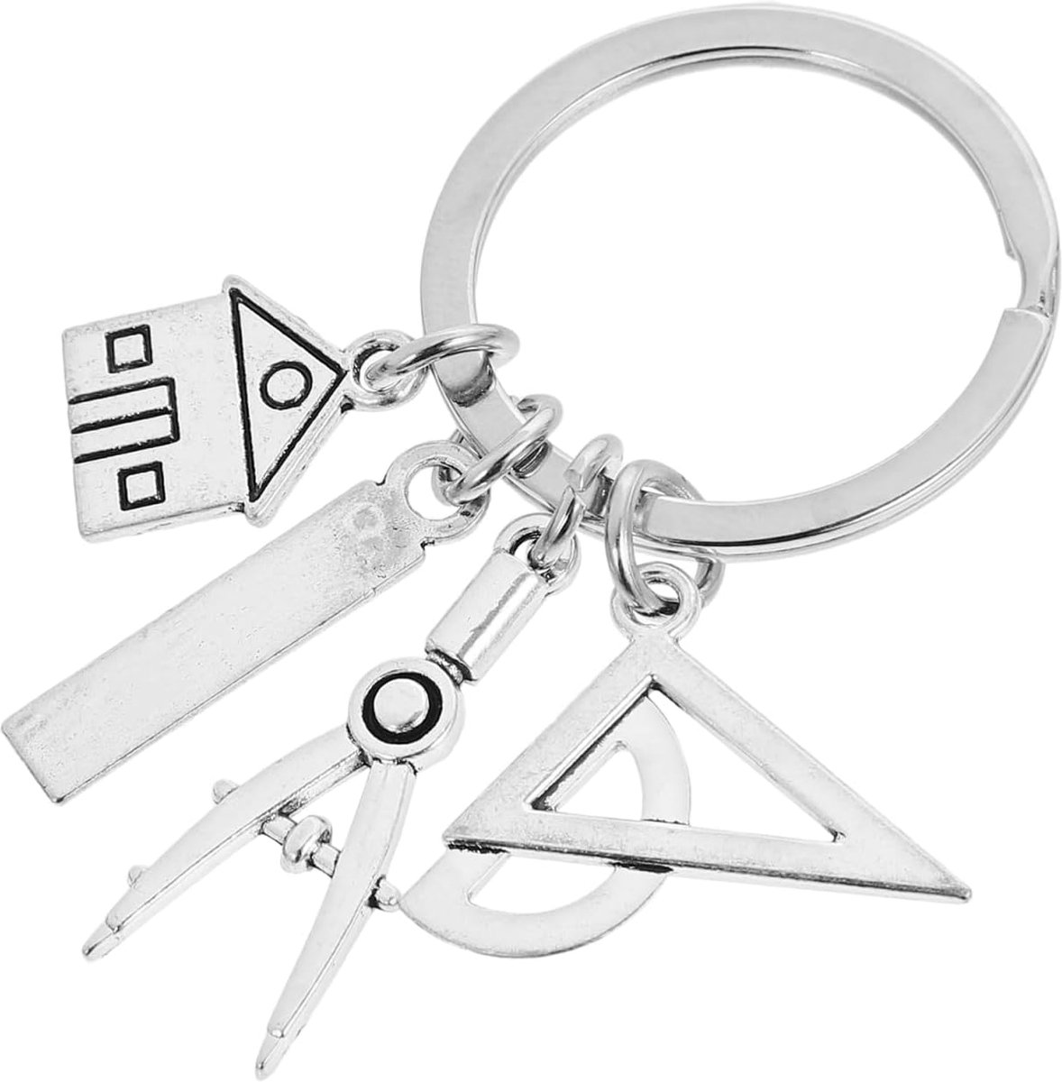 Sleutelhanger van Compact en Licht Corrosiebestendig Duurzaam Praktisch Cadeau voor Architecten Decoratieve Sleutelhanger voor Tas en Dagelijks Dagelijks