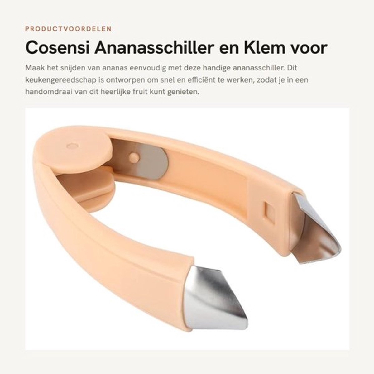 Ananasklem V-vormig - Ananasschiller - Keuken Gadgets - Fruitmes - Groentemes - Handig Keukengereedschap - Keukengadget