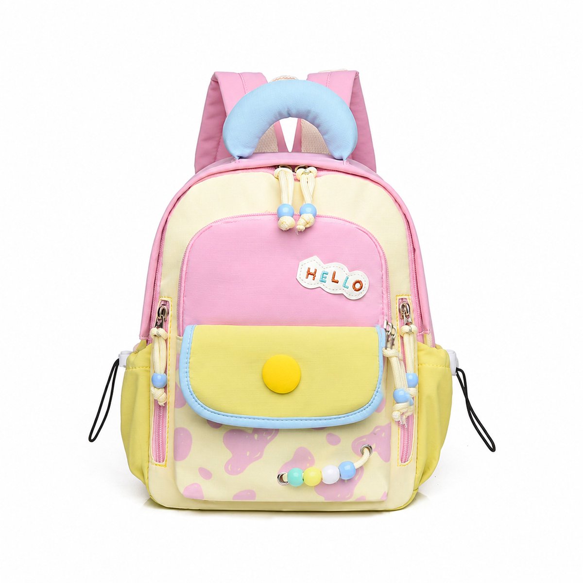 Kinder Rugzak – Kleuterrugzak – Waterafstotende Schooltas – Lichtgewicht – Voor School, Kinderopvang & Uitstapjes – Voor Jongens & Meisjes – Lichtroze – 23 × 11 × 30 cm – 1 Stuk
