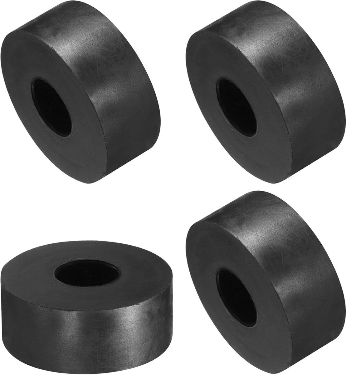 Afstandhouders van rubber, 4 stuks, rubberen sluitringen, anti-trilling, dikke demper, kussens, reparatie, 50 mm buitendiameter, 20 mm binnendiameter, 20 mm hoogte
