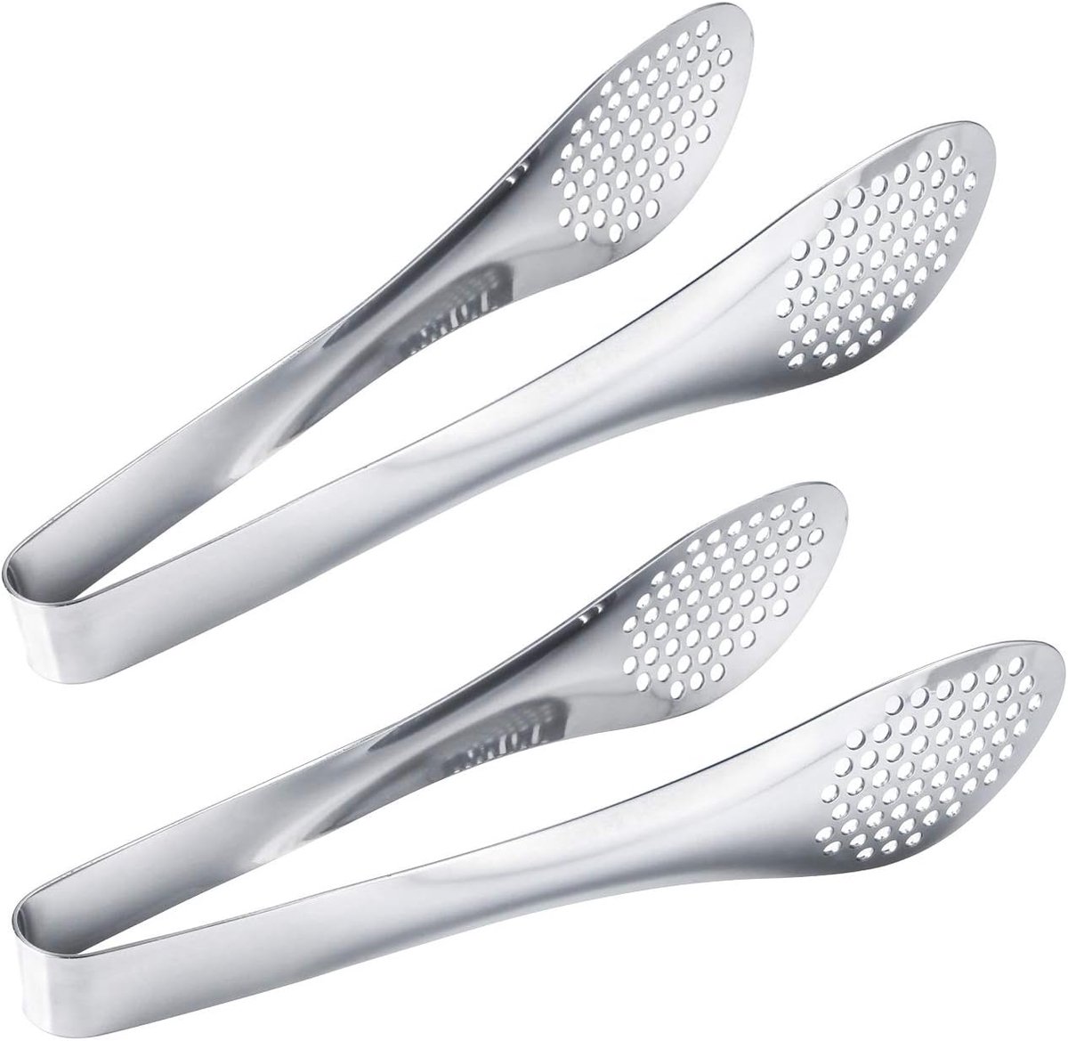 BIGSUNNY 2 Pack RVS voedseltangen 9" buffet tongs ZILVER